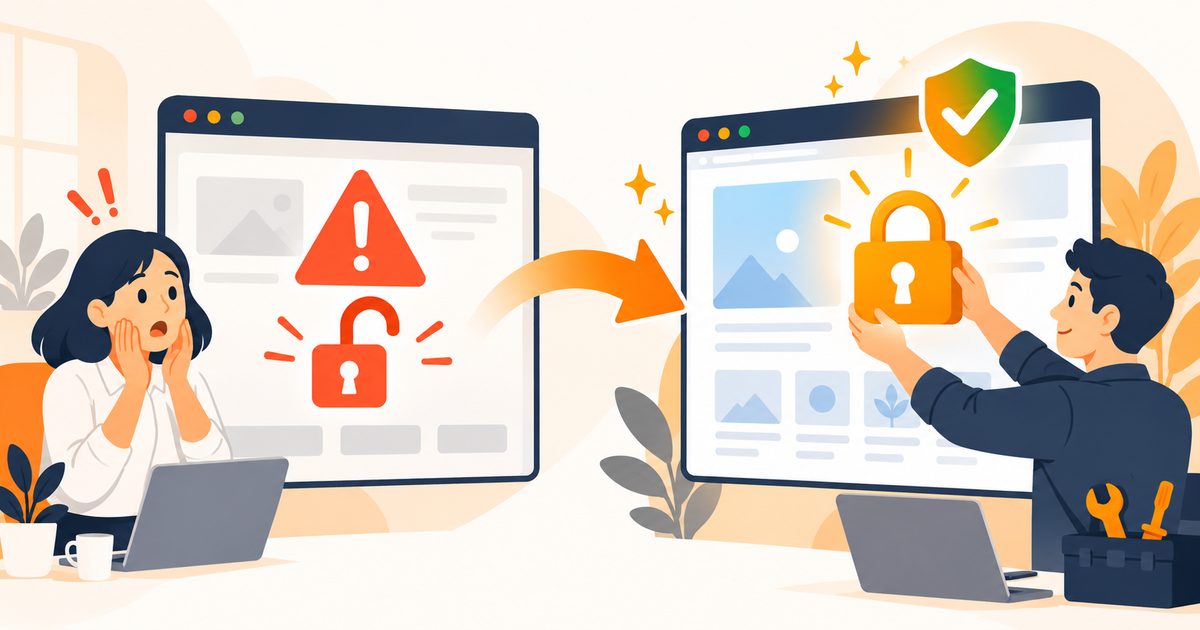 ChromeがHTTPサイトの表示前に警告するように。SSL未対応のホームページへの影響と、HTTPS化の手順・チェックリスト
